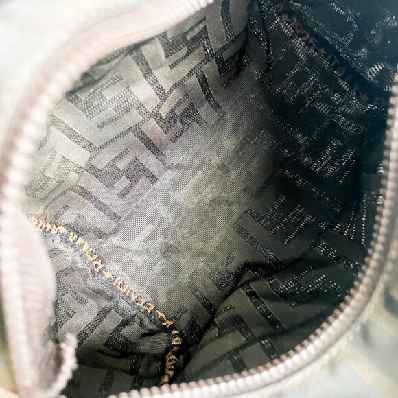 Authentic Fendi FF Vintage Zucca Canvas Mini Bag Small Handbag Tan Brown Y2K - Picture 7 of 9